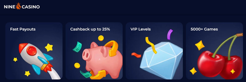 V Nine Casino je příjemné a snadné získat pomoc